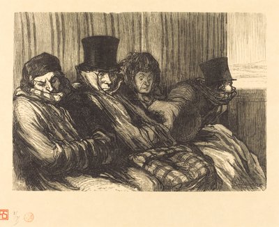 eğlenceli tren by Charles Maurand after Honoré Daumier