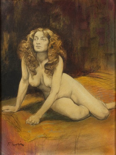 Yalancı Kadın Çıplak , c. 1895. by Charles Maurin