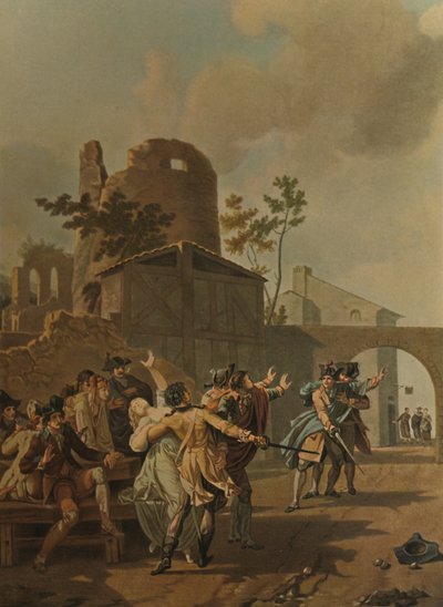 La Rixe, Kavga, c1780, 1913 by Charles Melchior Descourtis