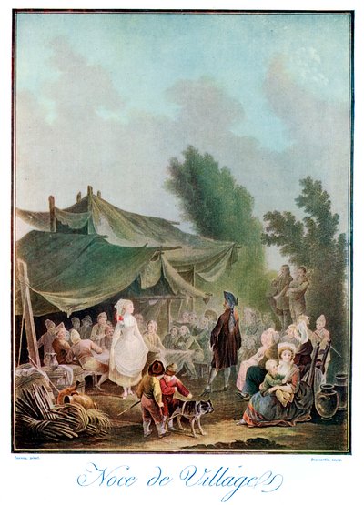 Noce de Köyü, 18. yüzyıl 1910. by Charles Melchior Descourtis