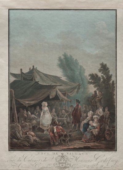 Köy Düğünü, 1785. by Charles Melchior Descourtis