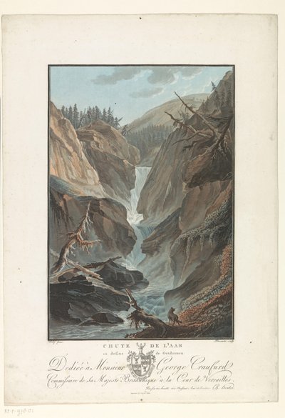 Aare nehrinden Waterval Aare