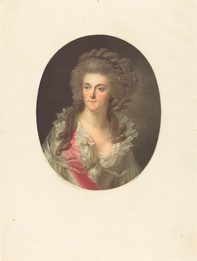 Prusya Frederica Sophia Wilhelmina, Orange Nassau Prensesi by Charles Melchior Descourtis after Friedrich Tischbein
