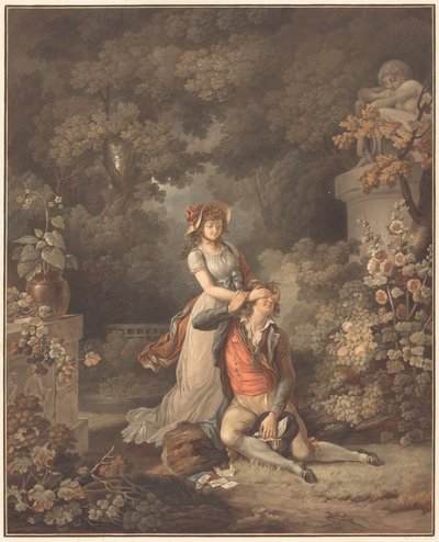 Sürpriz Aşık by Charles Melchior Descourtis after Jean Frederic Schall