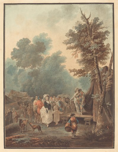 Köy Fuarı by Charles Melchior Descourtis after Nicolas Antoine Taunay