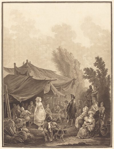 Noce de Village (Köy Düğünü) by Charles Melchior Descourtis after Nicolas Antoine Taunay