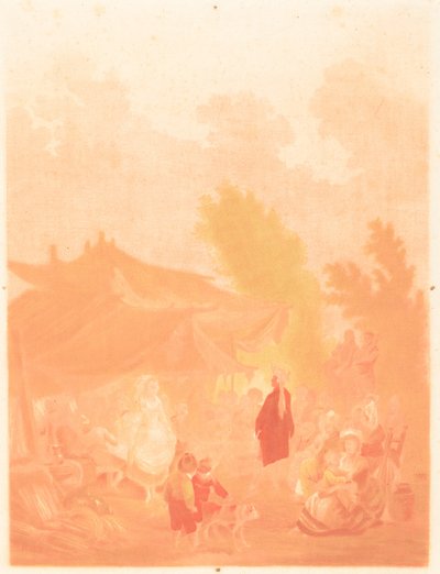 Noce de Village (Köy Düğünü) by Charles Melchior Descourtis after Nicolas Antoine Taunay