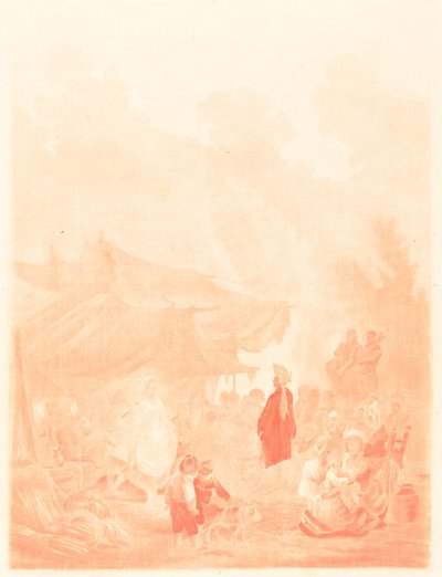 Noce de Village (Köy Düğünü) by Charles Melchior Descourtis after Nicolas Antoine Taunay