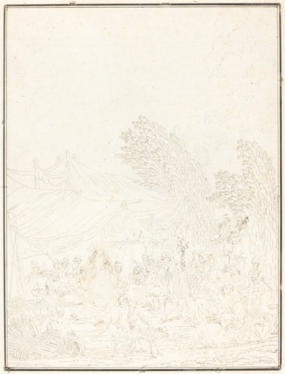 Noce de Village (Köy Düğünü) by Charles Melchior Descourtis after Nicolas Antoine Taunay