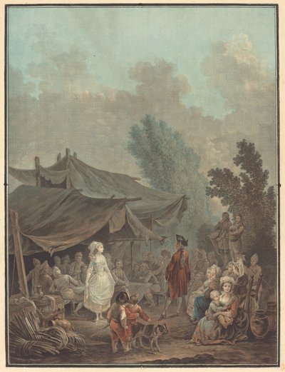 Noce de Village (Köy Düğünü) by Charles Melchior Descourtis after Nicolas Antoine Taunay