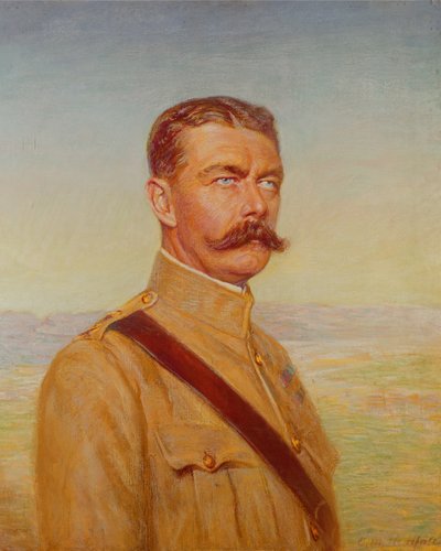 Kitchener of Hartum (kağıt üzerinde pastel) by Charles Mendelssohn Horsfall