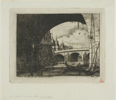 Notre-Dame Pont Kemeri, Paris by Charles Meryon