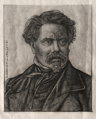 Benjamin Fillon, Harflerin Adamı by Charles Meryon