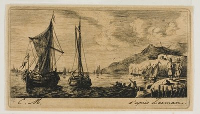 Vlissingen sınırlarındaki Calais Tekneleri by Charles Meryon