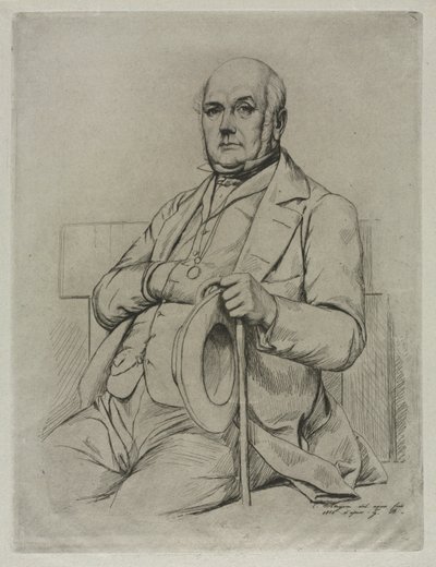 Casimir Le Conte, 1856. by Charles Meryon