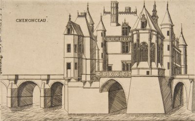 Château de Chenonceau, No. 2, 1856. by Charles Meryon