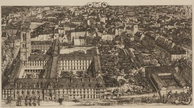 Kolej Henri IV (veya Lycée Napoléon) by Charles Meryon