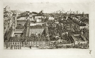 Kolej Henri IV ve Lycee Napolyon, 1864 by Charles Meryon