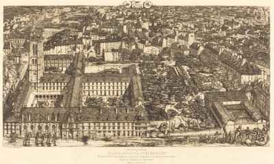 Kolej Henri IV, Paris veya Lycée Napoléon (Henry IV Koleji veya Napolyon Okulu) by Charles Meryon