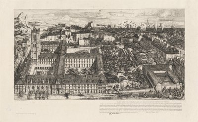 Collège Henri IV, Paris veya Lycée Napoléon (Henry IV College veya Napoleon School, Paris) by Charles Meryon