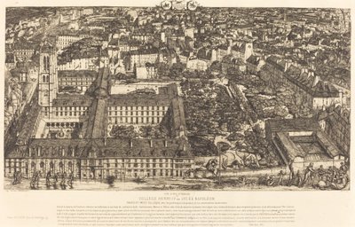 Collège Henri IV, Paris veya Lycée Napoléon (Henry IV College veya Napoleon School, Paris) by Charles Meryon