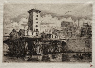 Paris Gravürleri: Notre Dame Pompası, 1852. by Charles Meryon