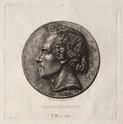 Evariste Boulay-Paty, Şair, 1861. by Charles Meryon