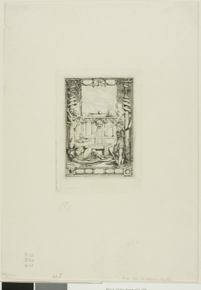 Thomas De Leu Gravürleri Kataloğu için Ön Kapak by Charles Meryon