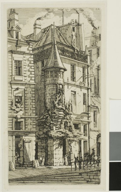 Kuleli Ev, rue de la Tixéranderie by Charles Meryon