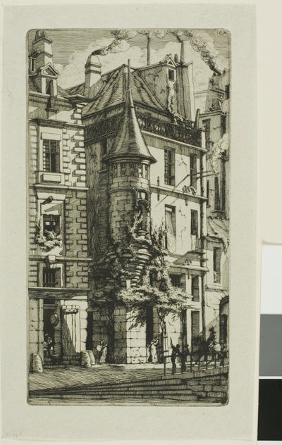 Kuleli Ev, rue de la Tixéranderie by Charles Meryon