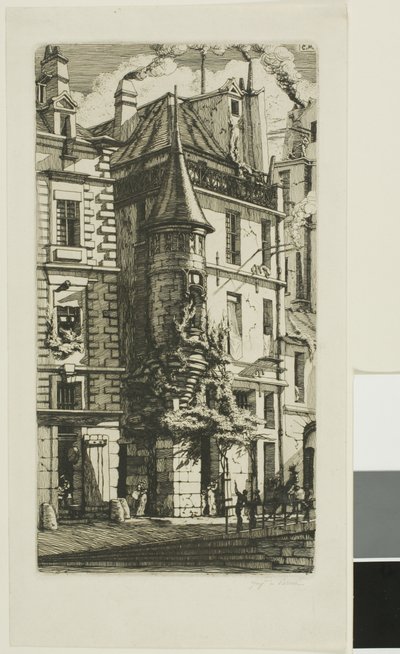 Kuleli Ev, rue de la Tixéranderie, Paris by Charles Meryon