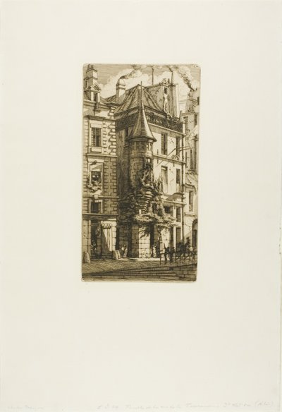Kuleli Ev, rue de la Tixéranderie, Paris by Charles Meryon