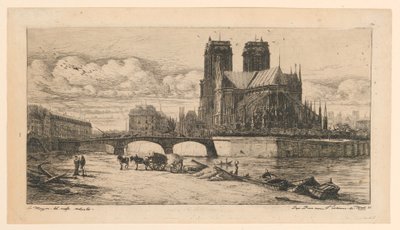 Notre-Dame de Paris Apsesi (Notre-Dame Apsisi, Paris) by Charles Meryon