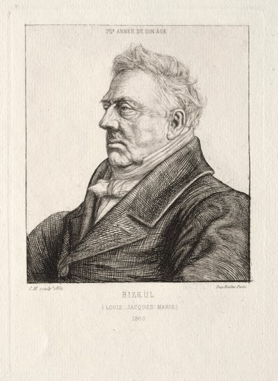 L. J. Marie Bizeul, Breton Arkeologu by Charles Meryon
