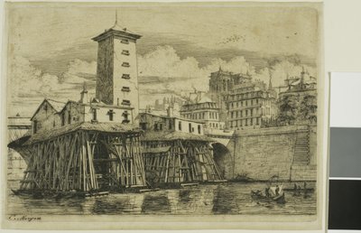 Notre Dame Pompası, Paris by Charles Meryon