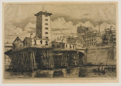Notre Dame Pompası, Paris by Charles Meryon