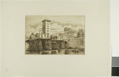 Notre Dame Pompası, Paris by Charles Meryon