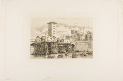 Notre Dame Pompası, Paris by Charles Meryon