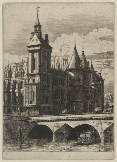 Saat Kulesi, Paris (Saat Kulesi, Paris) by Charles Meryon