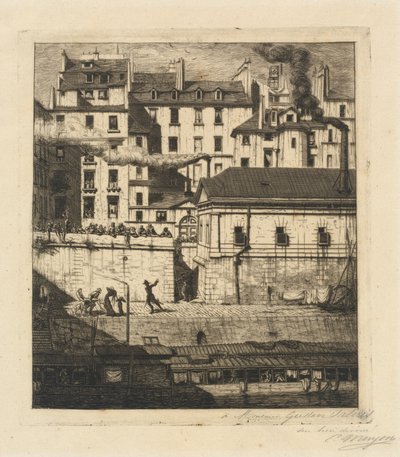La morg, Paris (Morg) by Charles Meryon