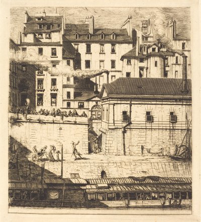 La morg, Paris (Morg) by Charles Meryon