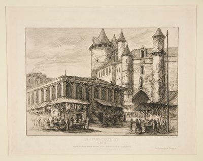 Grand Chatelet [yaklaşık 1780 d by Charles Meryon