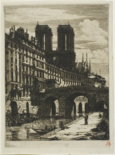 Küçük Köprü, Paris by Charles Meryon