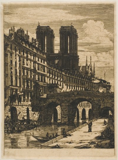 Küçük Köprü, Paris by Charles Meryon