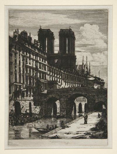 Küçük Köprü, Paris by Charles Meryon