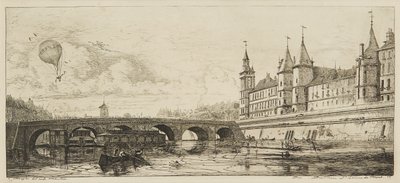 Le Pont-Au-Change (gravür) by Charles Meryon