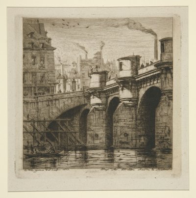 yeni köprü by Charles Meryon