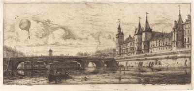 Pont-au-Change, Paris by Charles Meryon