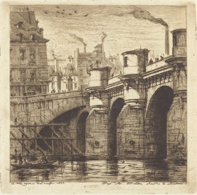 Pont Neuf, Paris by Charles Meryon