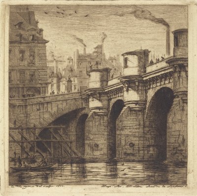 Pont Neuf, Paris by Charles Meryon